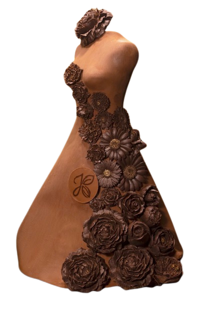 robe sculture chocolat